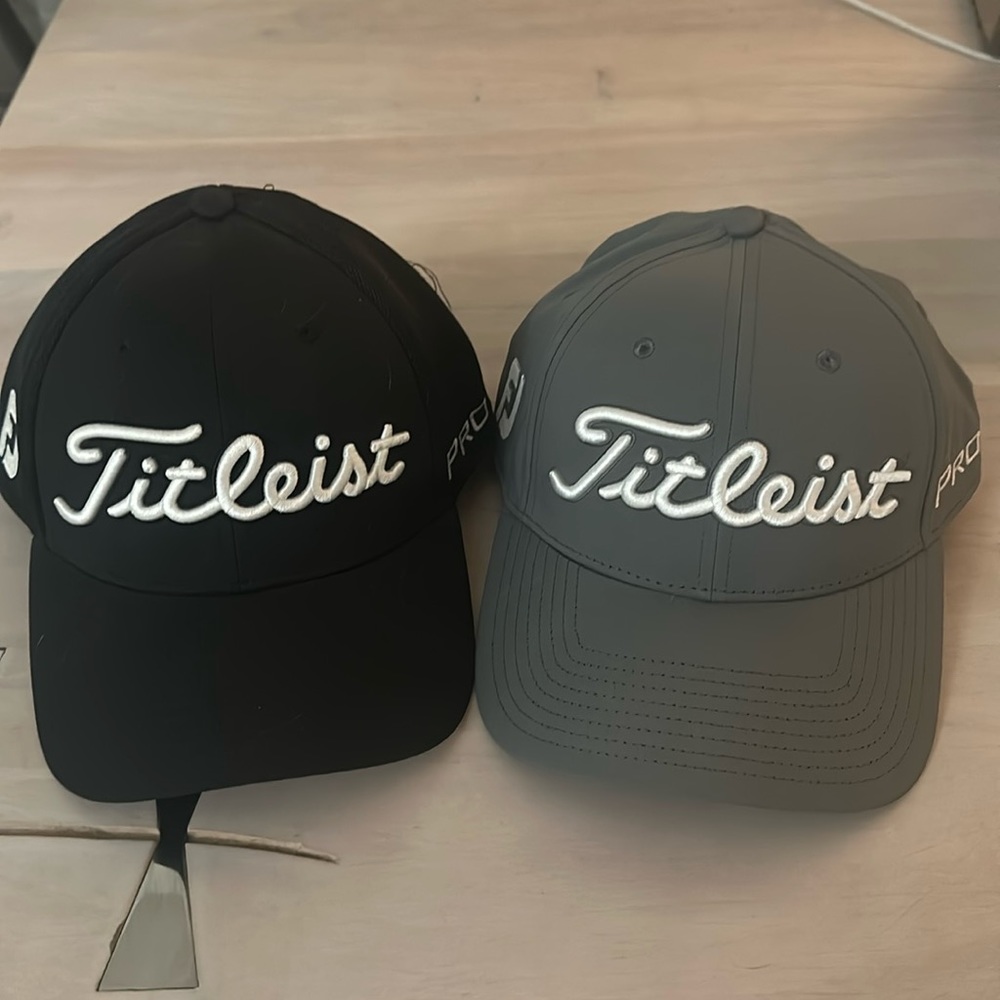 New Titleist x FootJoy Tour hats.
